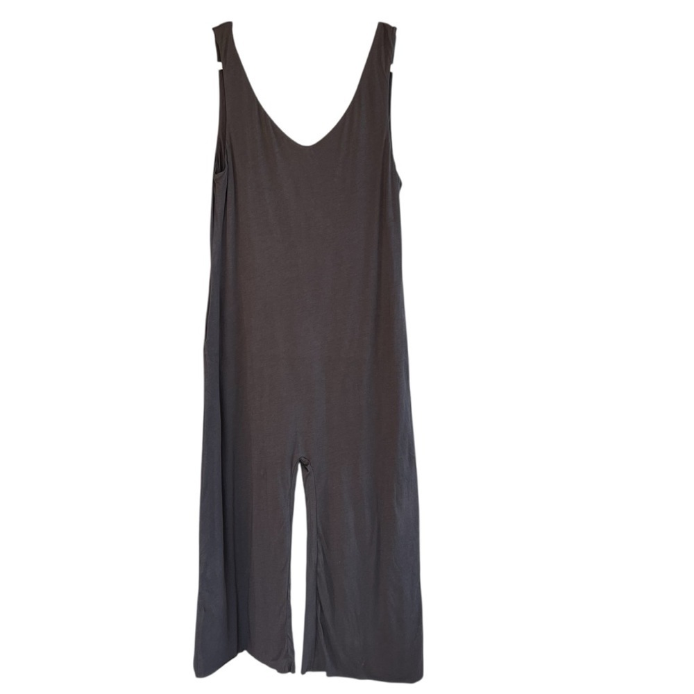 Lunya Organic Pima Jumpsuit Dark Grey XS NWOT Coastal Minimalist Lounge Casual